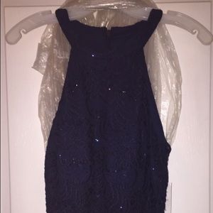 Elegant Navy Blue Dress